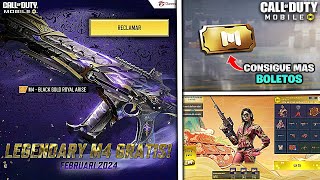 ES OFICIAL ACTIVISION REGALA LA M4 LEGENDARIA EN COD MOBILE Y CONSIGUE MÁS BOLETOS EN COD MOBILE [upl. by Liagaba]