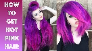 How to get Hot Pink Hair [upl. by Yedorb698]