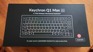 Keychron Q1 Max 75 Keyboard  Tecsee Sapphire Type Test [upl. by Tarrel]