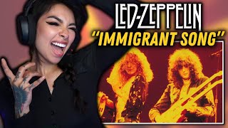 I COULDNT STOP DANCING  Led Zeppelin  quotImmigrant Songquot FIRST TIME REACTION [upl. by Fronnia599]