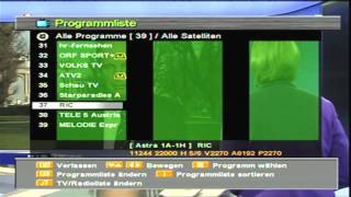 Videoanleitung zum Empfang von ORF SPORT  via Satellit [upl. by Cecilius]