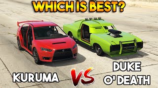 GTA 5 ONLINE  KURUMA VS DUKE ODEATH WHICH IS BEST [upl. by Yrokcaz]