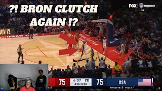 BRON IS SAVING US Shmere Reacts To TEAM USA vs GERMANY  FULL GAME HIGHLIGHTS  JULY 23 2024 [upl. by Regnig682]