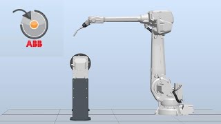 ROBOT STUDIO  MultiMove Welding  Robotic Arm ABB IRB 4600 [upl. by Suirred]