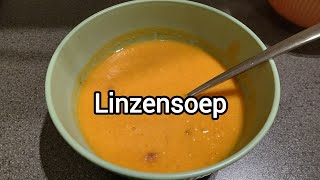 LINZENSOEP  VEGANSOEP  BUDGET RECEPT  MEAL PREP RECEPT [upl. by Judi543]