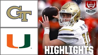 Miami Hurricanes vs Georgia Tech Yellow Jackets  Full Game Highlights  ESPN College Football [upl. by Anchie]