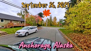 Anchorage Alaska Drive 092624 Fall  Autumn [upl. by Deery]