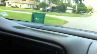 Hitting trash cans with car [upl. by Teddman646]