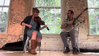 Banjo and fiddle set at MASSMoCA  Summer 2023 [upl. by Noneek]