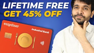 Indusind Eazydiner Credit Card Launched  Life Time Free 🔥🔥 [upl. by Airbmat820]