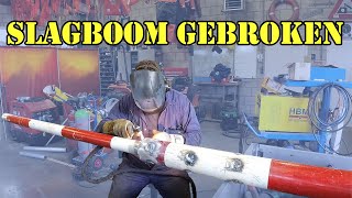 Veerpont Lith de Slagboom gebroken en deze is lastiger om te repareren mig en tig aluminium lassen [upl. by Aimehs17]