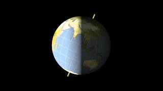 Earths Rotation Animation [upl. by Ocisnarf]