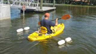 Retractable Kayak Stabilizers Outriggers 10900 [upl. by Knah]