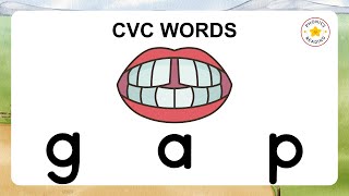 Practice Blending Sounds for Reading CVC WORDS cvcwords phonics [upl. by Anaitsirhc441]