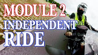 Independent ride  Motorcycle Module 2 training [upl. by Delanty]