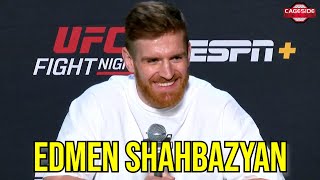 Edmen Shahbazyan Ready For War Backs Vettori vs Allen  UFC Vegas 96 [upl. by Giana]