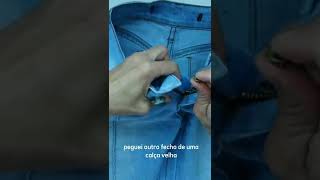 Como consertar ZÍPER de CALÇA JEANS super fácil e rápido [upl. by Smith139]