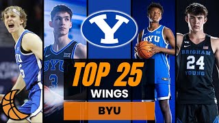 Top 25 Wing Groups In College Basketball BYU Cougars [upl. by Asirak]