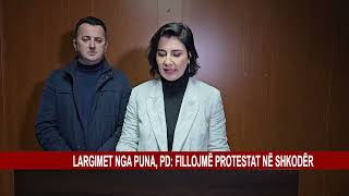 LARGIMET NGA PUNA PD FILLOJMË PROTESTAT NË SHKODËR [upl. by Hploda750]