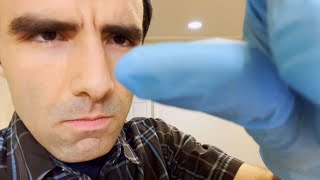 ASMR UpClose Face Massage with Gloves Neck Stretching Camera Movement [upl. by Granny]