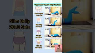 Yoga Pilates Reduce Belly Fatshortreducebellyfatbellyfatlossyoga [upl. by Macmahon]