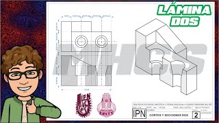 CORTES Y SECCIONES LÁMINA DOS [upl. by Llemhar921]