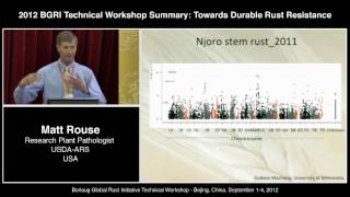 BGRI 2012 Matt Rouse  Technical Workshop Summary  Towards Durable Rust Resistance [upl. by Nirmak]