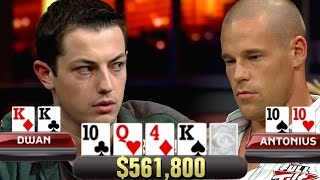 SET Over SET For 561800 Patrik Antonius Falls Right Into Tom Dwans Trap [upl. by Yentterb]