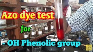 Azo dye test for OH Phenolic group [upl. by Eno]