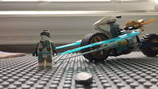 I am reviewing the Lego ninjago Zane’s ice Motorcycle ninjago lego Motorcycle ￼￼ [upl. by Kohn357]