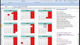 calendario 2016 en excel gratis calendario anual 2016 en excel gratis con festivos [upl. by Valonia103]