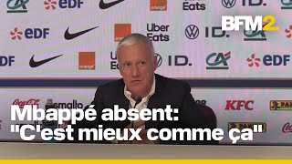 Didier Deschamps annonce la liste des joueurs en Ligue des nations et labsence de Mbappé [upl. by Klimesh]