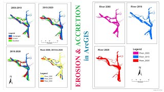 How to Calculate Erosion amp Accretion of a River for different time period in ArcGIS [upl. by Bertie]