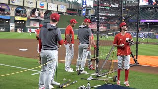 Phillies and Astros Get Ready For Game 1 [upl. by Oirretna]