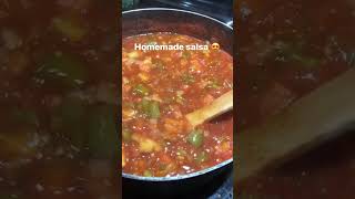 Homemade salsa recipe for canning Click description the three dots at the top for recipe [upl. by Ahsiele665]