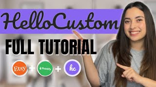 Hello Custom FULL TUTORIAL Paso a Paso en Español  Pedidos Personalizados con Printify y Etsy [upl. by Giulietta242]