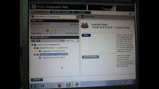 Hewlett Packard Raid Smart Array Configuration Utility 2016 [upl. by Azil]