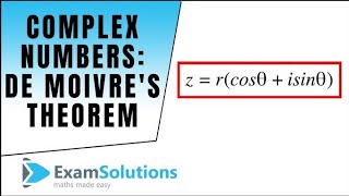 De Moivres theorem Complex numbers Power of complex numbers [upl. by Evreh721]