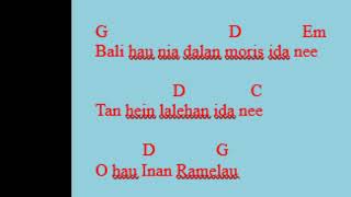 Inan Ramelau Banda Lulik ba Dame  Letra ho Chord [upl. by Biancha]