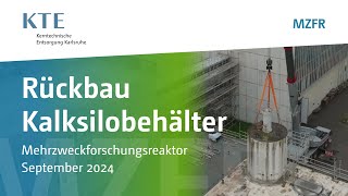 Sichtbarer Erfolg im Rückbau Mit dem Kalksilo ist ein weiterer großer Brocken verschwunden [upl. by Ridan418]