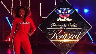 Get to know Pelicans Dance Team Member Krystal  201819 Pelicans Dance Team Spotlight [upl. by Nairrad]