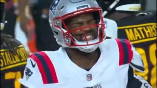 Jacoby Brissett Suffers Upper Body Injury After HARD HIT vs Commanders ⚠️ [upl. by Rubie133]