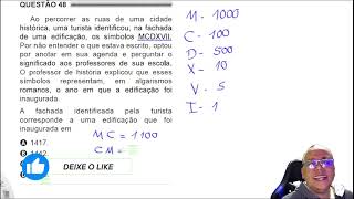 ENCCEJA Matemática 2019 Ao percorrer as ruas de uma cidade Por não entender o que estava escrito opt [upl. by Mather]