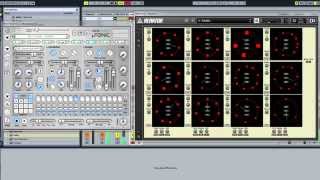 Euclidean Sequencers in Reaktor with MicroTonic [upl. by Ahsem]