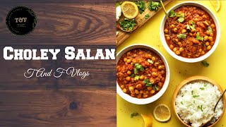 Choley Salan Recipe  Chikar Choley T And F Vlogs [upl. by Weber]