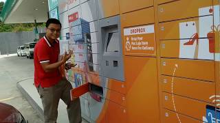 poslaju EziBox Amik parcel menggunakan Ezibox POS LAJU Malaysia [upl. by Ridglea]