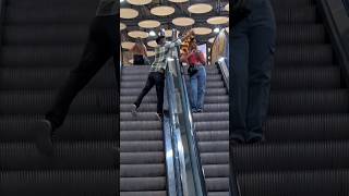 Warmala prank on escalator 😂 shorts [upl. by Abramo]