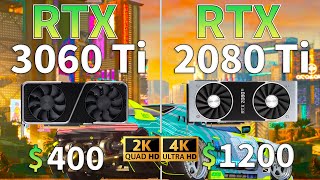 RTX 3060 Ti vs RTX 2080 Ti  1440p amp 4K 8 Games Test [upl. by Ilojne]