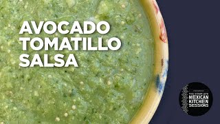 Rick Bayless Essential Salsas AvocadoTomatillo Salsa [upl. by Oyr]