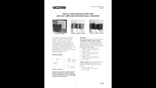 VALCOM V1023C 01 PDF MANUAL [upl. by Zzabahs]